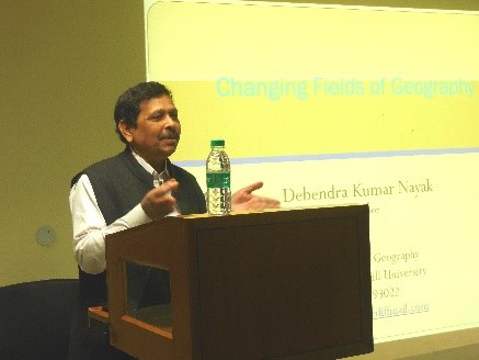 Prof. D.K. Nayak, Department of Geography, North Eastern Hill University, Shillong delivered a lecture
