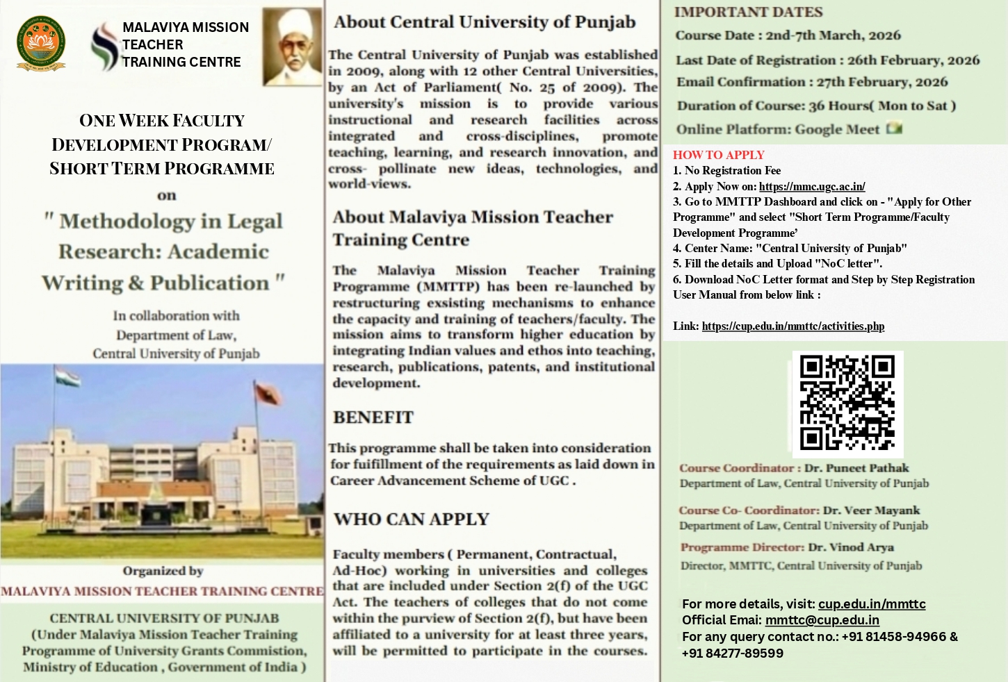 One-Week Short Term Programme